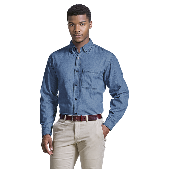 Barron Long Sleeve Heavyweight Denim Work Shirt