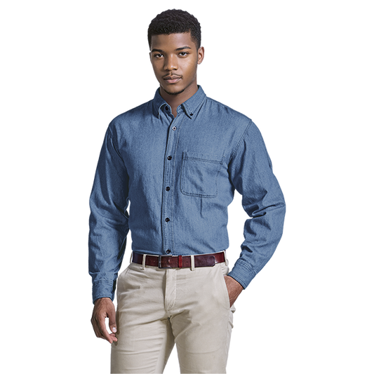 Barron Long Sleeve Heavyweight Denim Work Shirt