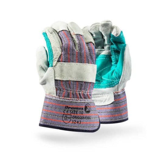 Premium Chrome Leather Driver / Rigger Gloves