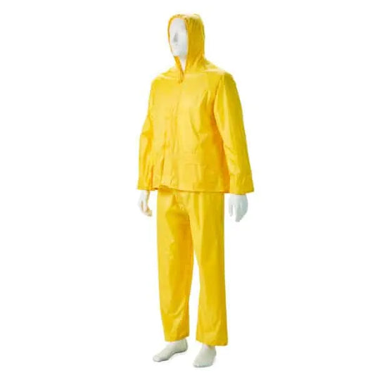 Heavy-Duty PVC/Polyester 2-Piece Rain Suit